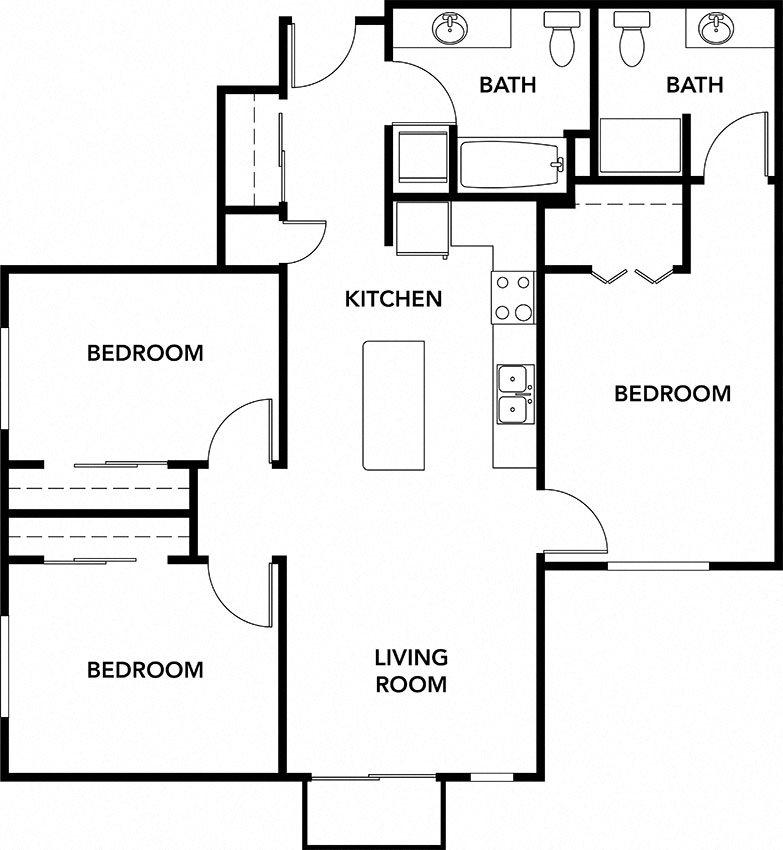Southside by Vintage | 3 bedrooms 2 bathrooms (C5) 3x2 units available at Southside by Vintage | Seattle apts for rent